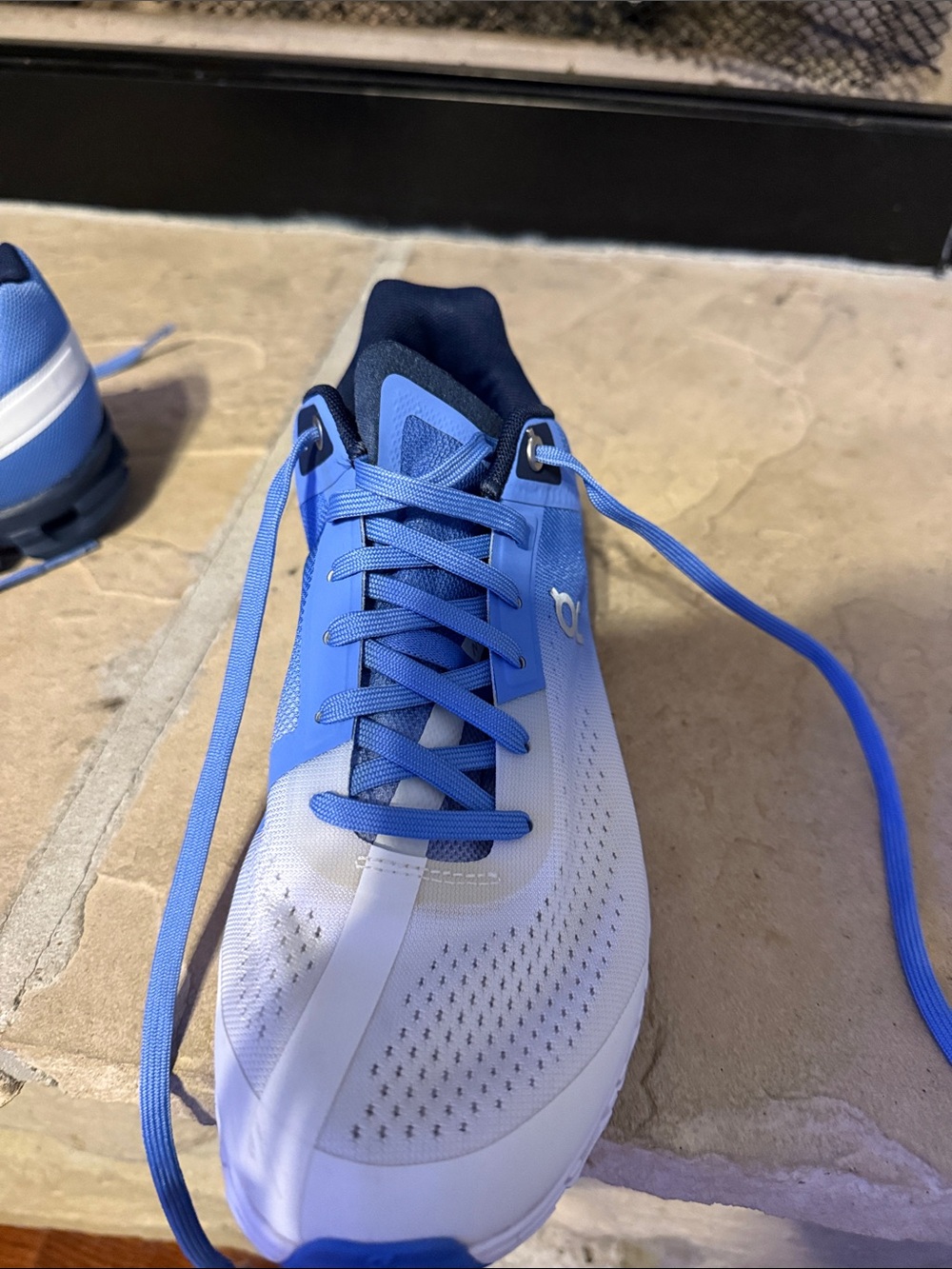 Woman’s lavender/blue on cloud running shoes - Picture 2 of 3